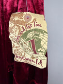 NWT One World Live and Let Live Red Crushed Velvet Jogger Pants Size 1X