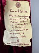 NWT One World Live and Let Live Red Crushed Velvet Jogger Pants Size 1X