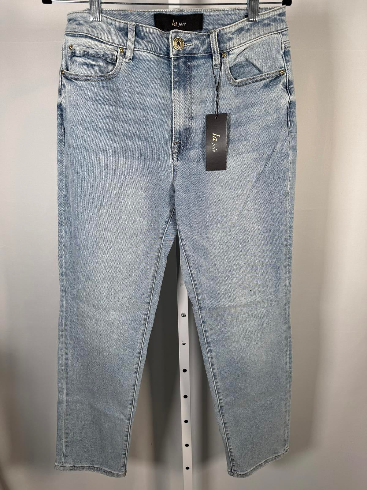 NWT La Joie Comfort Stretch High Rise Straight Leg Jeans Size 8