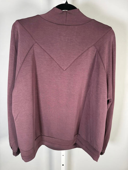NWT Democracy Women’s Cabernet Blouson Sleeve Knit Mock Neck Top Sweater Size 1X
