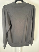 NWT Democracy Women’s Black Blouson Sleeve Knit Mock Neck Top Pullover Size M