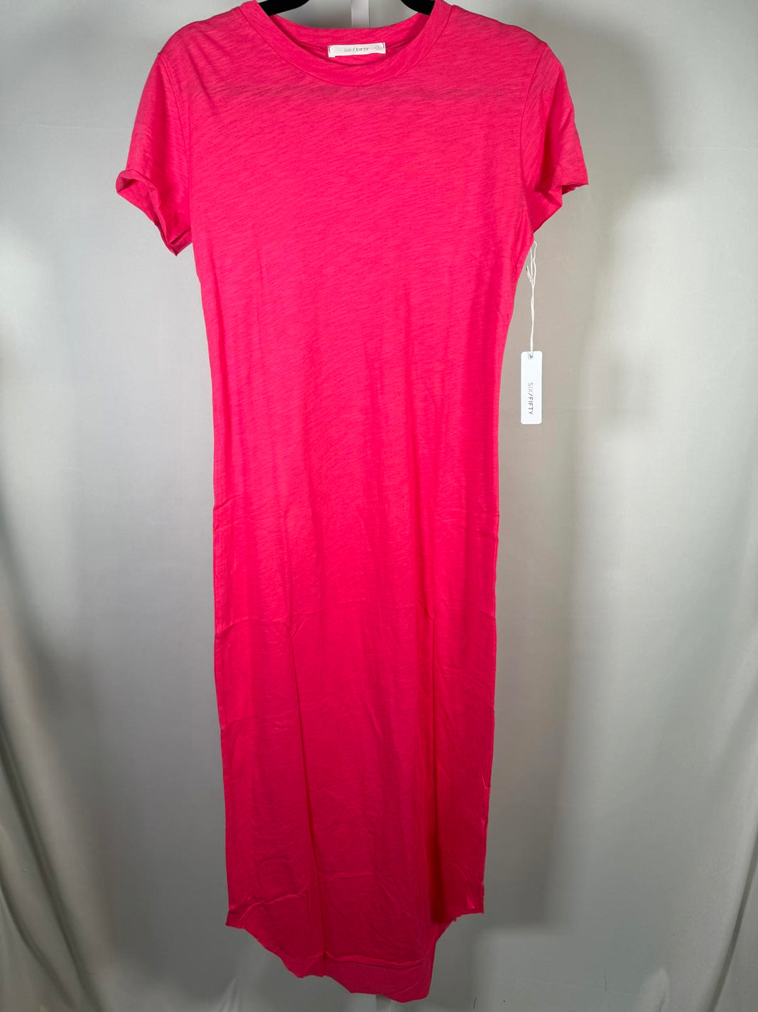 NWT Six/Fifty Women’s Pink Short Sleeve T-Shirt Midi Dress Size Small