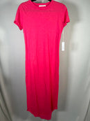 NWT Six/Fifty Women’s Pink Short Sleeve T-Shirt Midi Dress Size Small