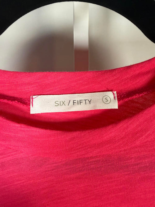 NWT Six/Fifty Women’s Pink Short Sleeve T-Shirt Midi Dress Size Small