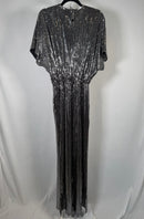 NWT G by Giuliana Black Label Metallic Knit Jumpsuit Size Medium