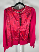 NWT C Wonder by Christian Siriano Women’s Pink Satin Front Cardigan Size Medium