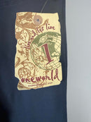 NWT One World Women’s Navy Rhinestone Leggings Size S