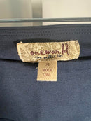 NWT One World Women’s Navy Rhinestone Leggings Size S
