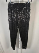 NWT Tipsy Elves Black Sequin High Waisted Leggings Size Large