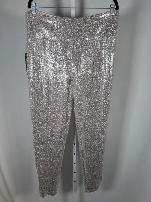 NWT Tipsy Elves Silver Sequin High Waisted Leggings Size 1X