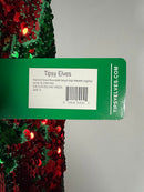 NWT Tipsy Elves Red & Green Reversible Sequin High Waisted Leggings Size Small