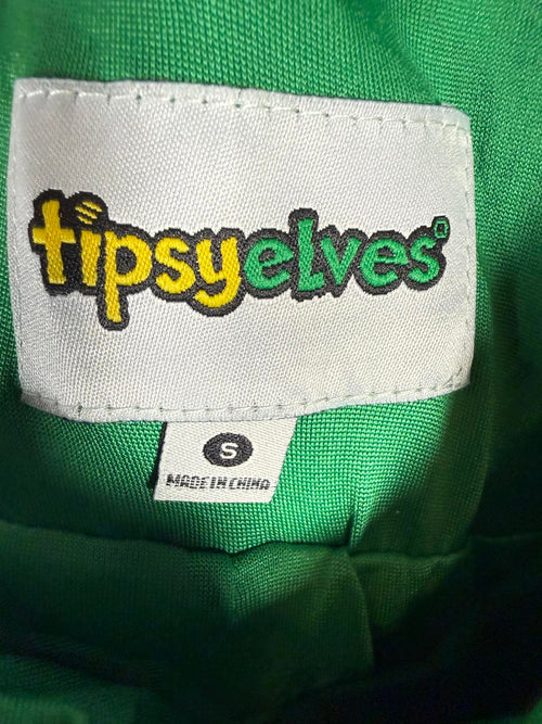 NWT Tipsy Elves Red & Green Reversible Sequin High Waisted Leggings Size Small