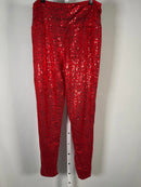 NWT Tipsy Elves Red Sequin High Waisted Leggings Size Large