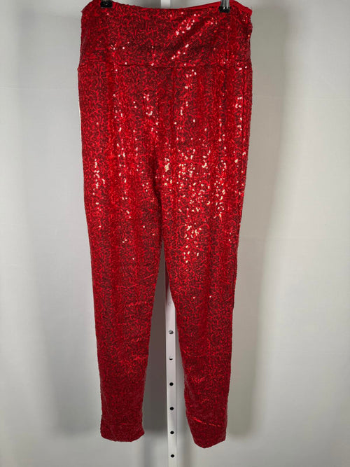 NWT Tipsy Elves Red Sequin High Waisted Leggings Size XL