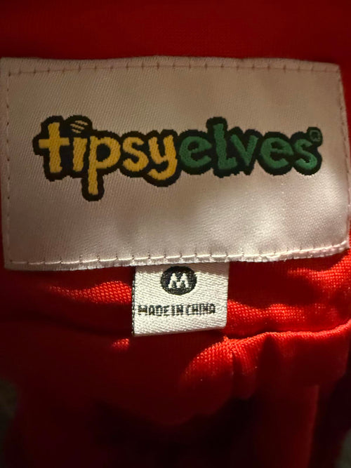 NWT Tipsy Elves Red Sequin High Waisted Leggings Size Medium