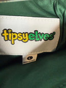 NWT Tipsy Elves Dark Green Sequin Skirt Size Large