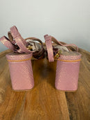 NWB Kaanas Eagle Wrap Heels Pink Women's Size 10