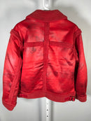 G by Giuliana Women's Faux Suede Shearling ZipFront Coat Scarlet Red Size Small