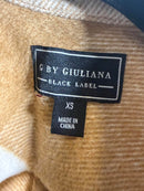 G by Giuliana Women's Black Label Plaid Trench Coat Camel Size XS