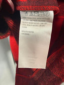 G by Giuliana Women's Black Label Plaid Trench Coat Red Size Medium