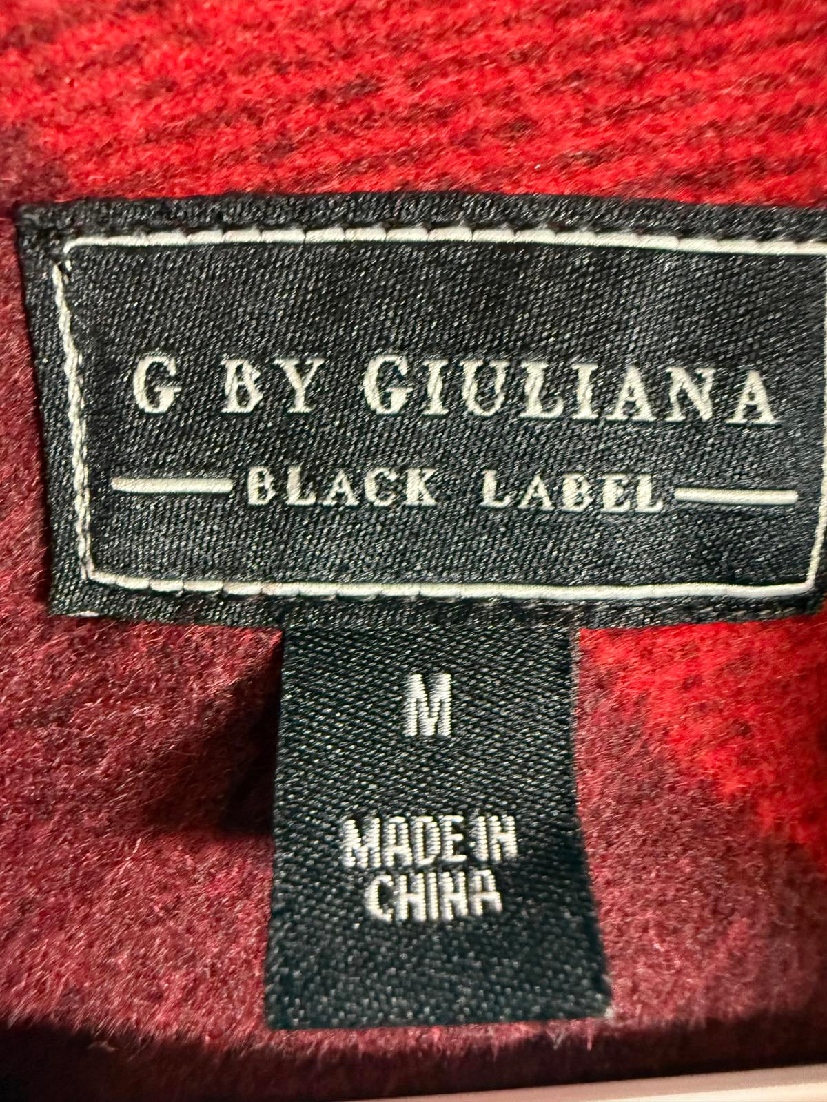 G by Giuliana Women's Black Label Plaid Trench Coat Red Size Medium