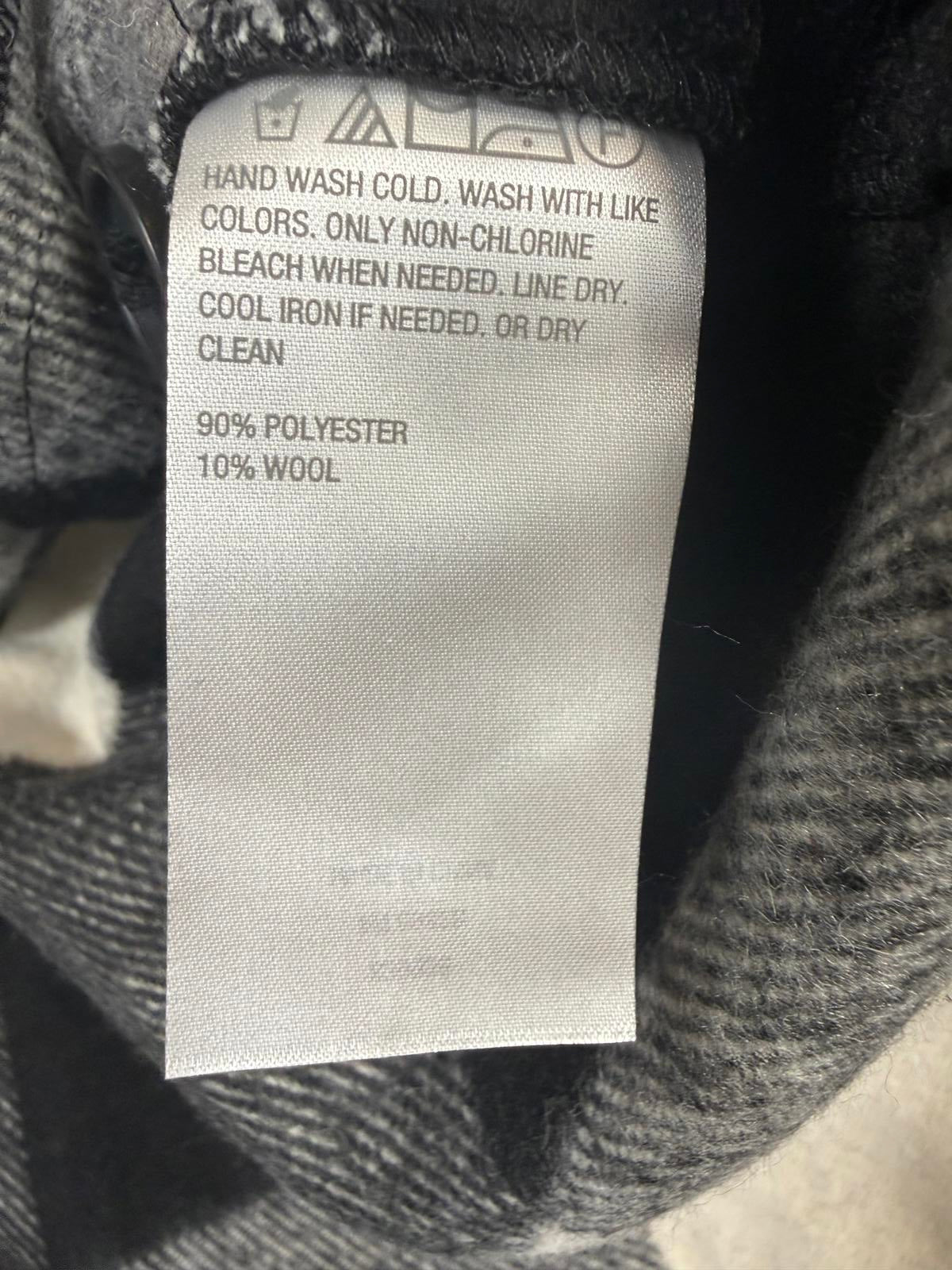 G by Giuliana Women's Black Label Plaid Trench Coat Black Size Medium Petite