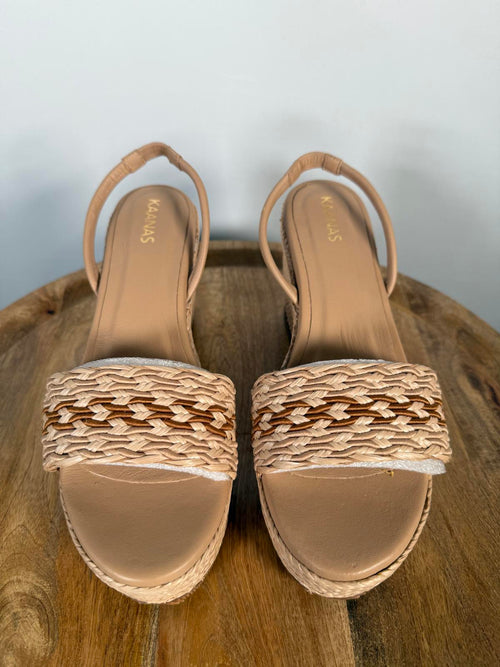 NWB Kaanas Santiago Wedge Sandals Women's Size 9