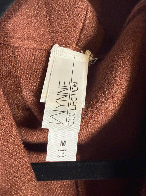 Wayne Collection Women’s Colorblock Belted Wrap Cardigan Coatigan Size Medium