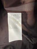 Colleen Lopez Womens Faux Wool Coat Brown Bead Detail Removable Collar Size XXS