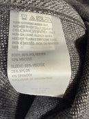 G By Giuliana Black Label Gray Faux Leather Trim Coat Jacket Size XL
