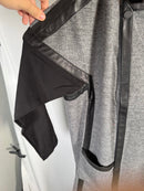 G By Giuliana Black Label Gray Faux Leather Trim Coat Jacket Size XL