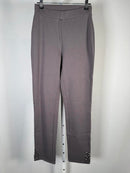Coleen Lopez Gray Slim Pull-On Pants Studded Hem Stretch Ankle XXS