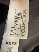 Mynne Collection Gray Wide Leg Dress Pants Pleated Pull-On Elastic Waist PXXS