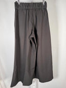 Mynne Collection Gray Wide Leg Dress Pants Pleated Pull-On Elastic Waist PXXS
