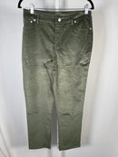 d&co. Heritage Adaptive Olive Green Straight Leg Jeans Size 10