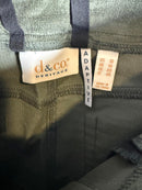 d&co. Heritage Adaptive Olive Green Straight Leg Jeans Size 10