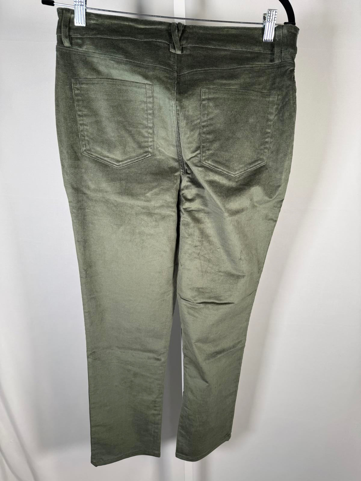 d&co. Heritage Adaptive Olive Green Straight Leg Jeans Size 10