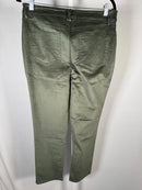 d&co. Heritage Adaptive Olive Green Straight Leg Jeans Size 10