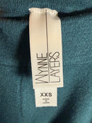 WynneLayers Women’s Teal Pull-On Knit Straight Leg Pants Size XXS