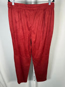 WynneLayers Women’s Red Jogger Pants Elastic Waist Drawstring Size Large