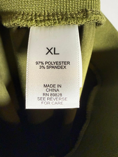 NWT LOGO by Lori Goldstein Women's Pants Satin Cargo Pant Green Size XL