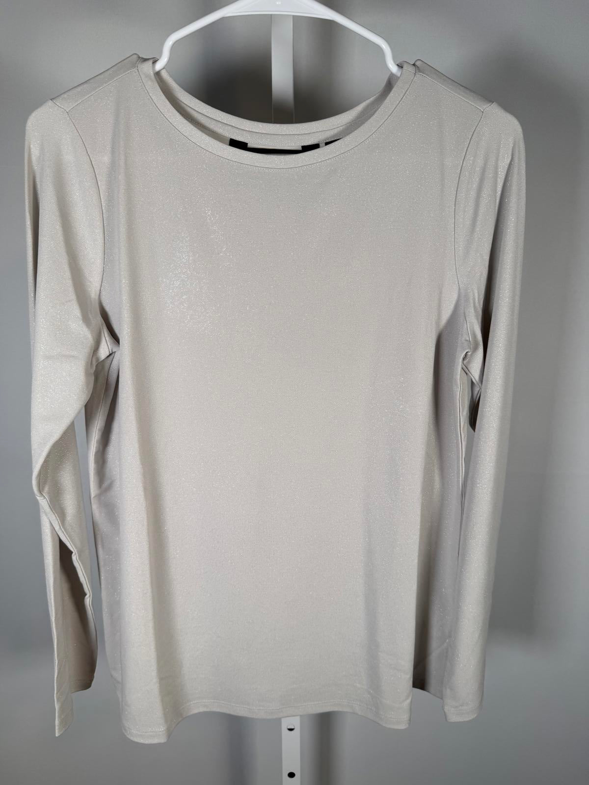 NWT Colleen Lopez Women’s Ivory Long Sleeve Top Size XXS