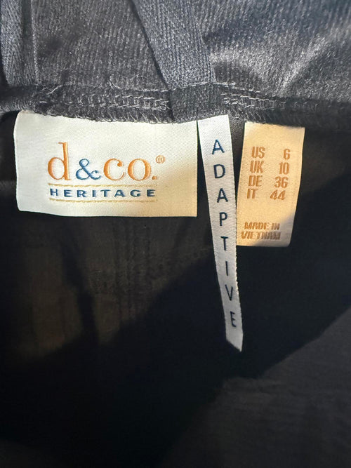 d&co Heritage Adaptive Black Straight Leg Jeans Women’s Size 6