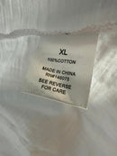 Six Fifty White Blue Dip Dye V-Neck T-Shirt 100% Cotton Short Sleeve Size XL