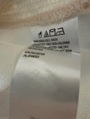 Colleen Lopez Women's Mixed Media Sequin Front Hoodie Cream Size Small