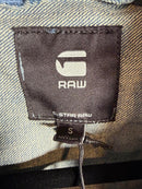 NWT G-Star RAW Women’s Oversized Western Denim Jacket Sun Faded Blue Size Small