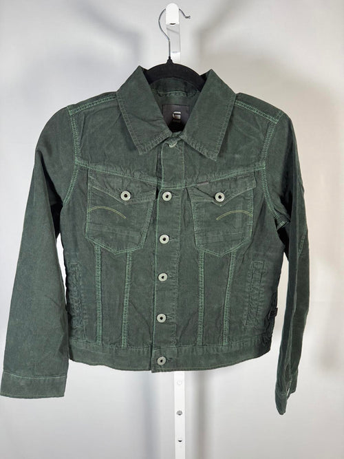 NWT G-Star Raw Arc 3D Corduroy Jacket LAUB GD Green Size XS