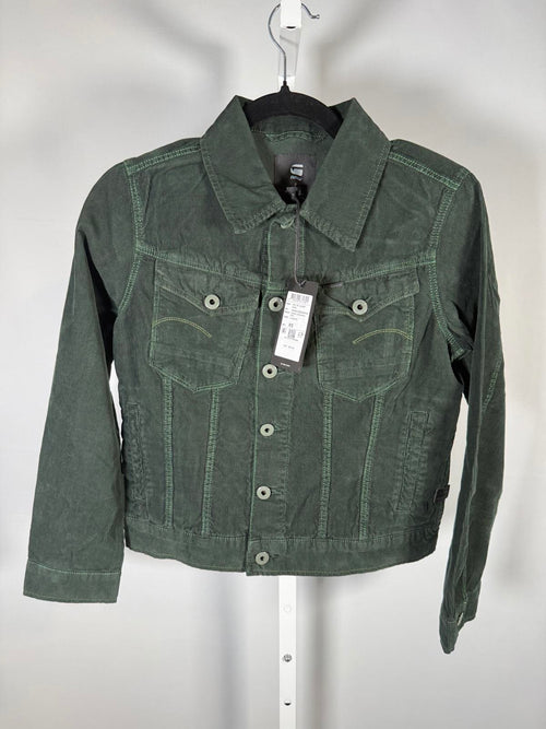 NWT G-Star Raw Arc 3D Corduroy Jacket LAUB GD Green Size XS