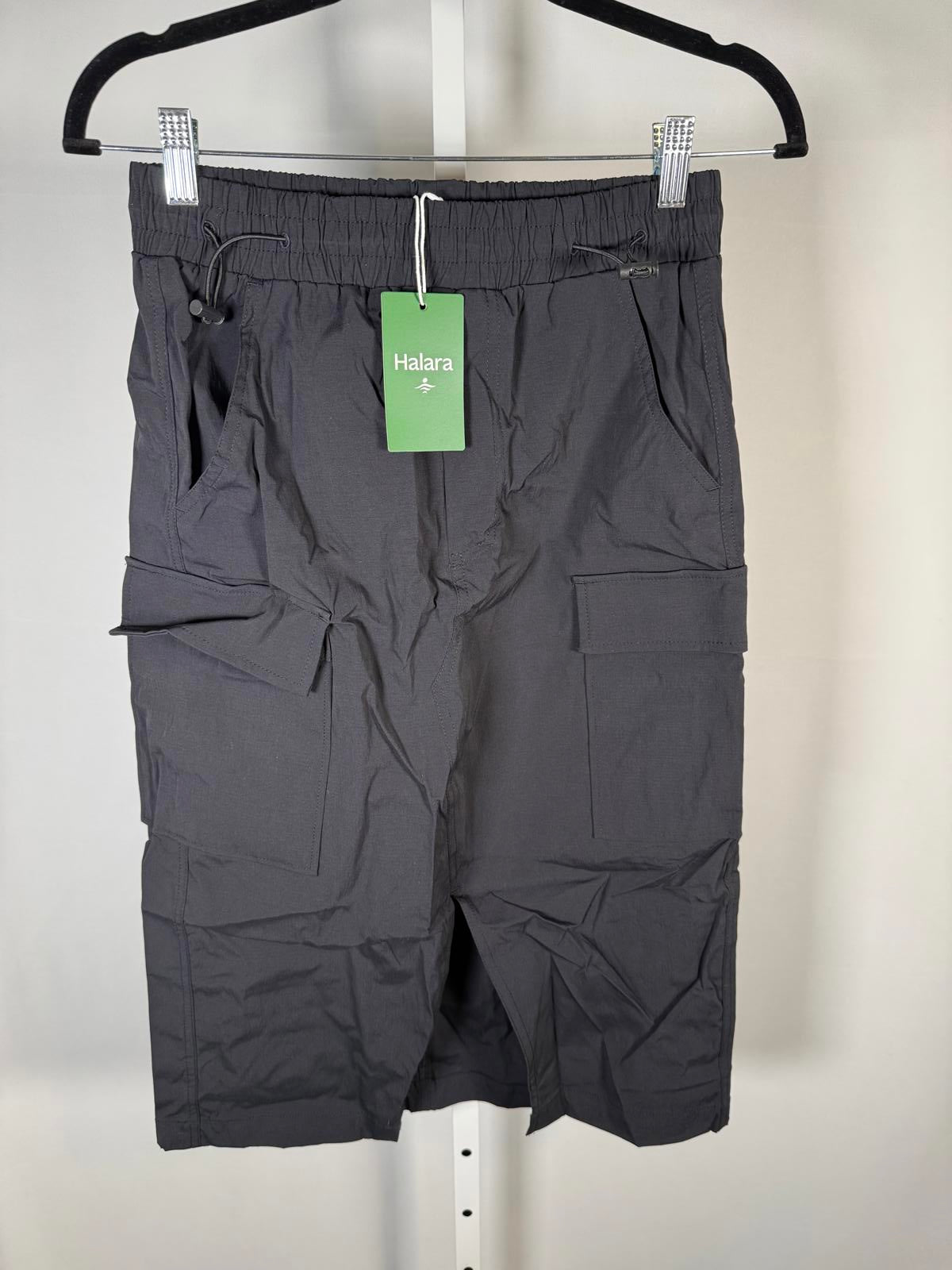 NWT Halara Black Cargo Skirt Elastic Waist Pockets Size Small