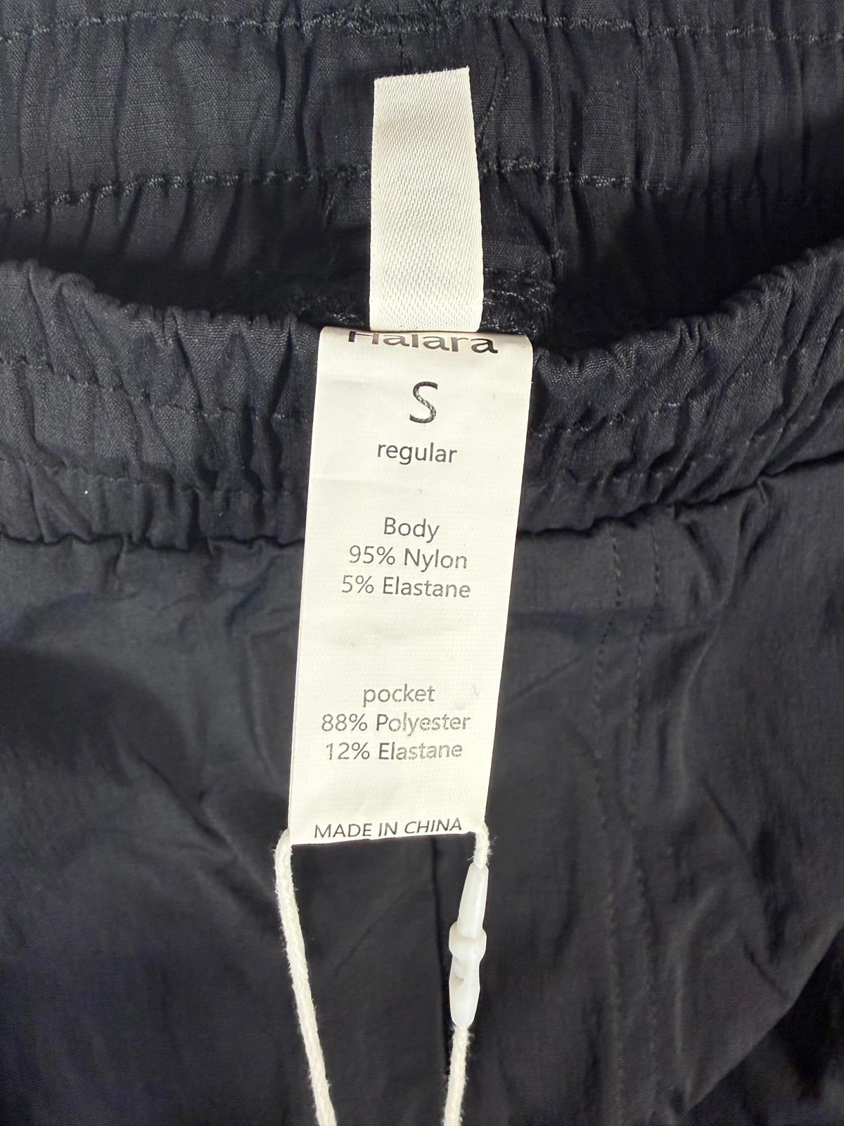 NWT Halara Black Cargo Skirt Elastic Waist Pockets Size Small